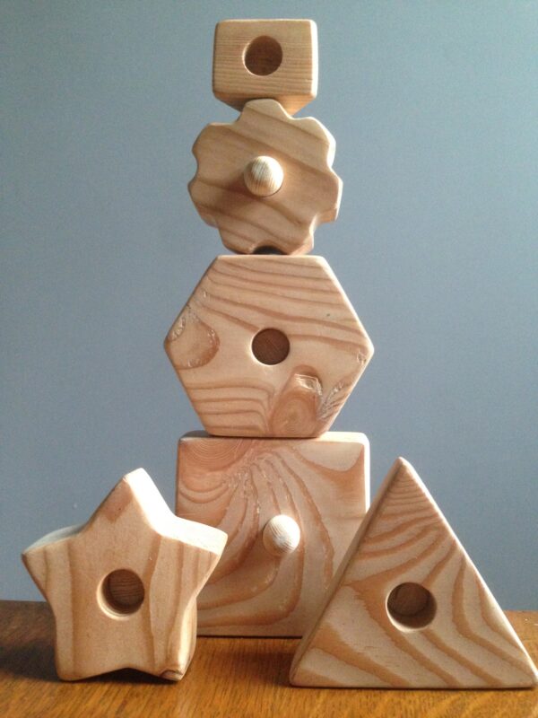 Shape Stacker Toy - Larch - Image 3