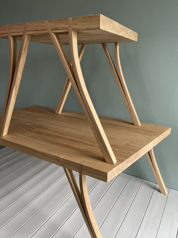 Steam Bent Leg Side Table - Oak - Image 7