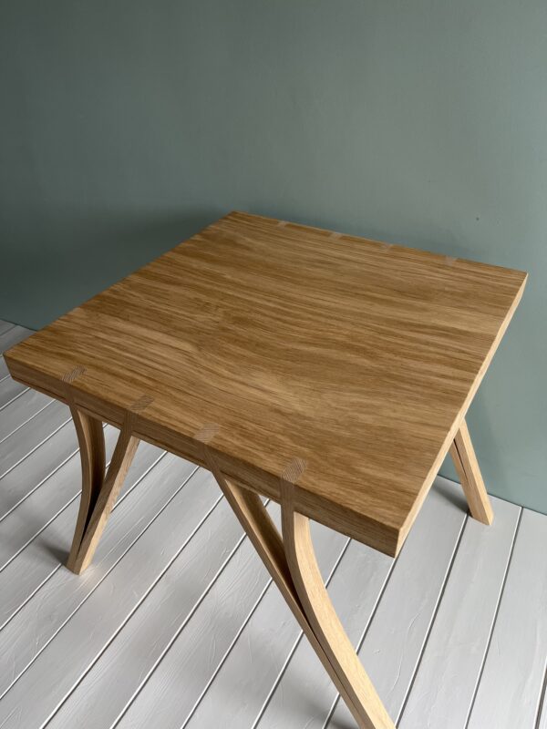 Steam Bent Leg Side Table - Oak - Image 4