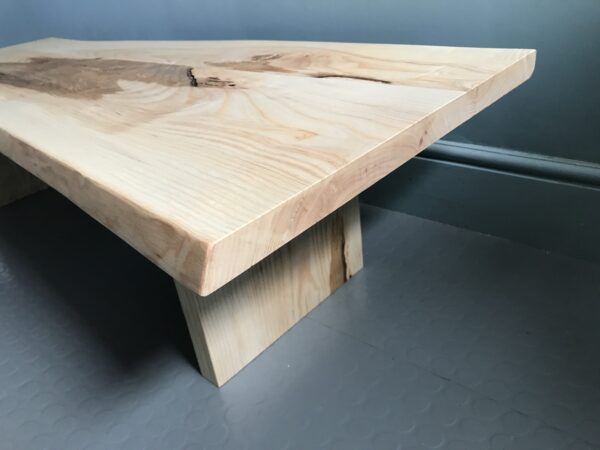 Live Edge Coffee Table - Ash - Image 3