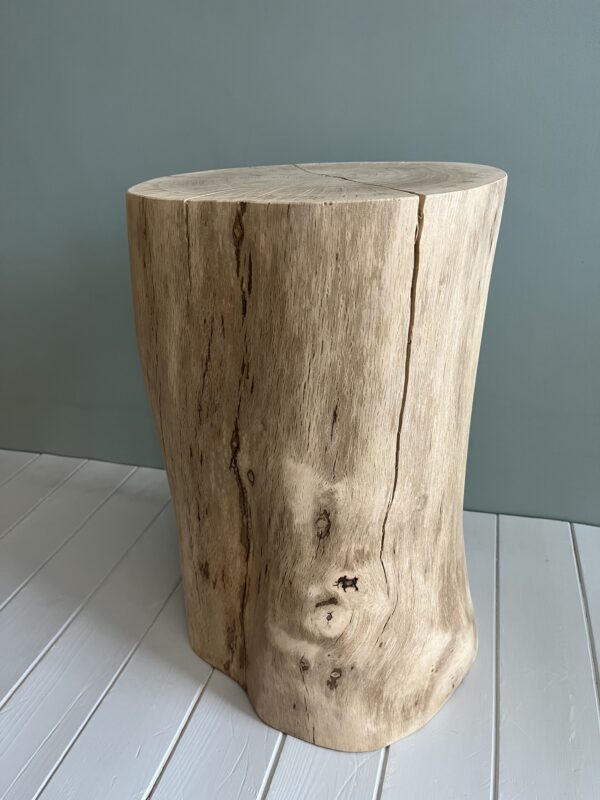 Log Side Table - Oak
